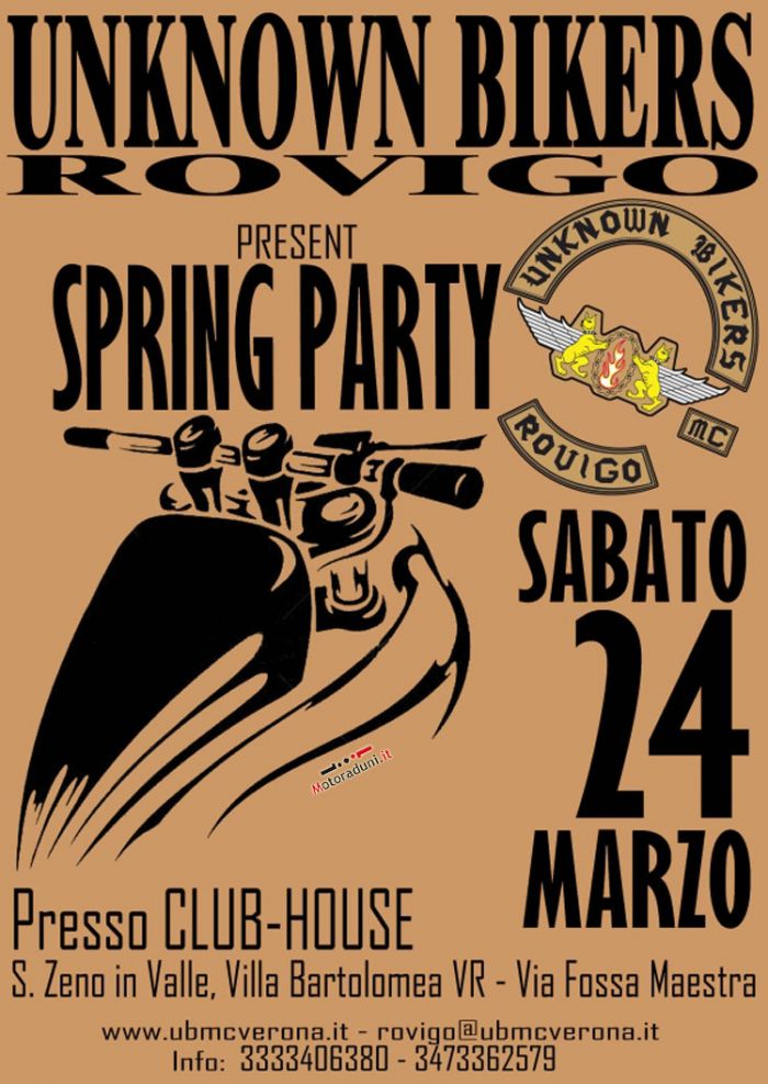 24 marzo- SPRING PARTY San Zeno in Valle (VR) Raduno1503201285659
