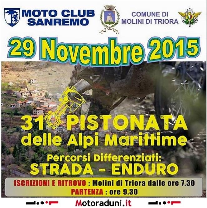 [LIGURIA] 31^ PISTONATA DELLE ALPI MARITTIME (IM) 29 NOVEMBRE 2015