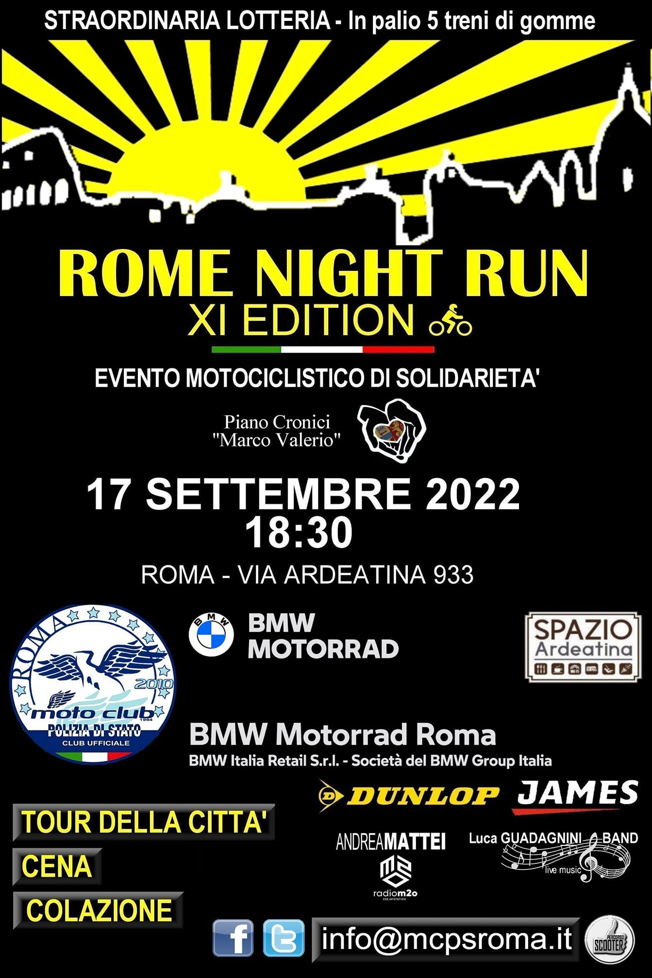 Confronto lineare splendente rome by night run ictus Enciclopedia miracolo