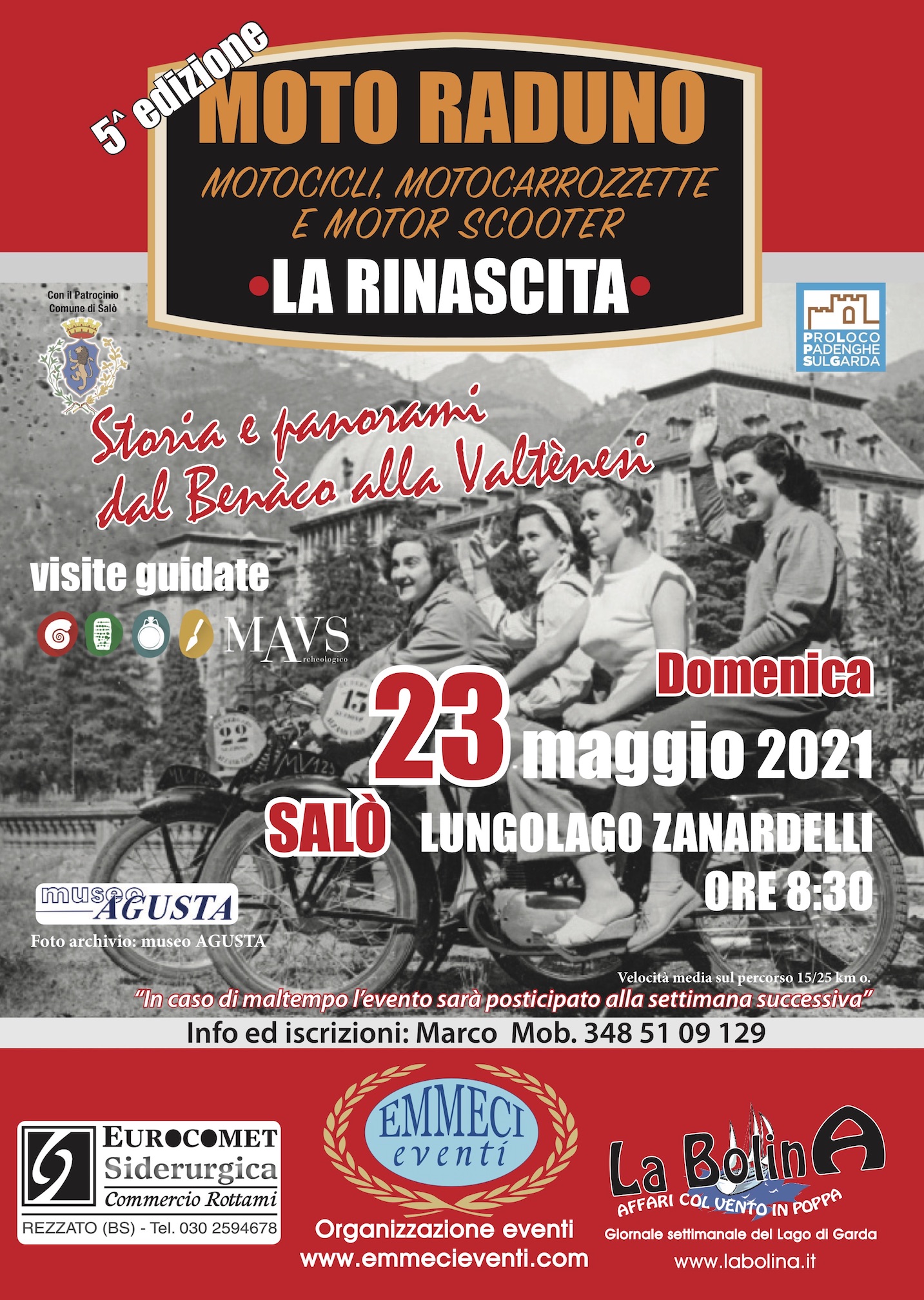 Motoraduno La Rinascita 5 Edizione 2021 Motoraduno Salo Bs calendario motoraduni 2021